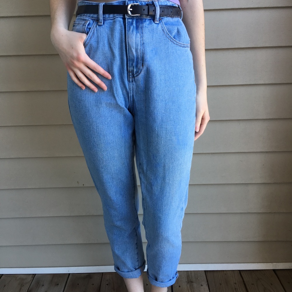 Boyfriend/Mom high waisted jeans